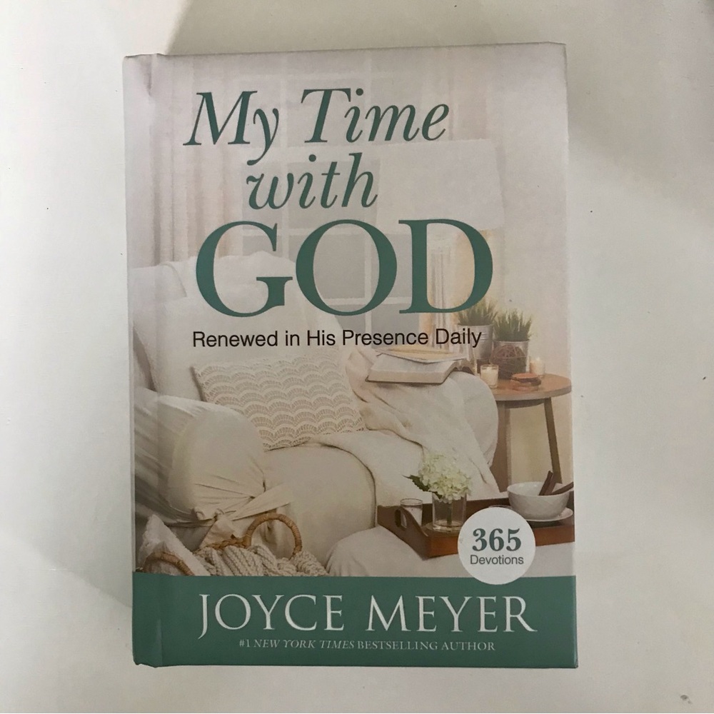 My Time With God Devotional - Joyce Meyer White/Cream Hardcover Faith Renewal